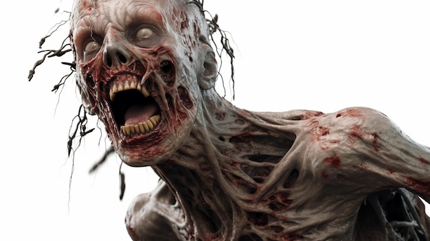 Foto scary zombie monster halloween devil generative ai