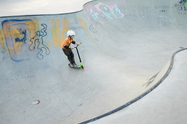 Scateboard and scooter ramp in tbilisi