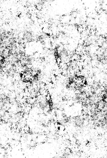 Scattered black concrete grunge texture on white background