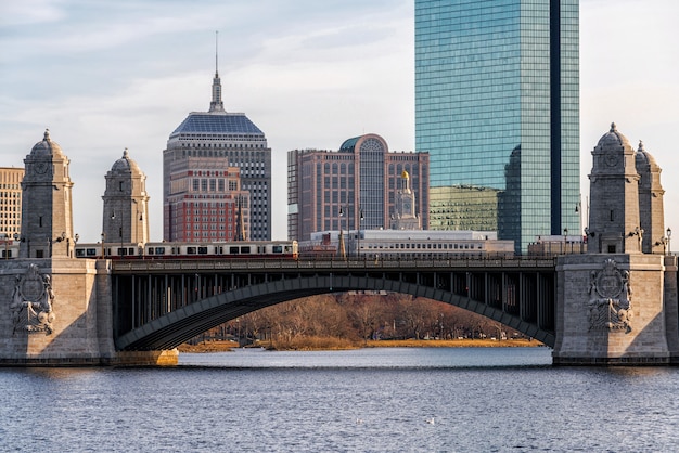 Photo scene of the bridge of charles river