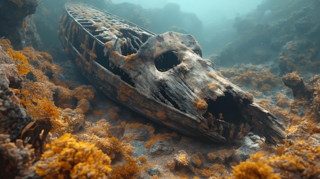 Foto scena di un mare profondo ai