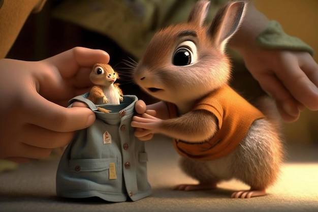 A scene from the animated movie alvin and the chipmunks