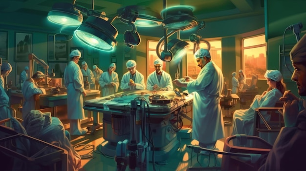 A scene from the game doctor's surgery.