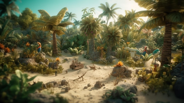 A scene from the game the game's desert scene.