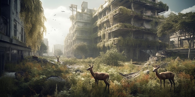 Background wallpaper of the last of us scenery