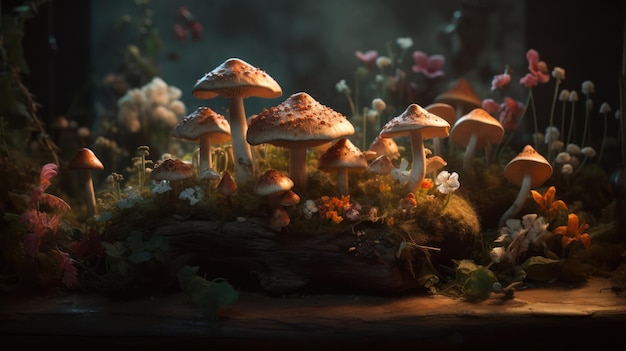 A scene from the game mushroom