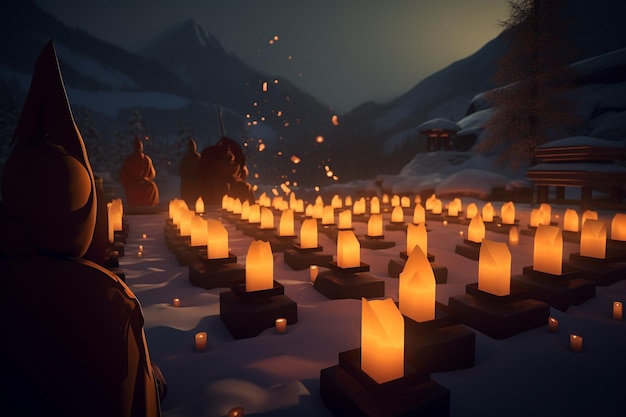 A scene from the game the night of the dead