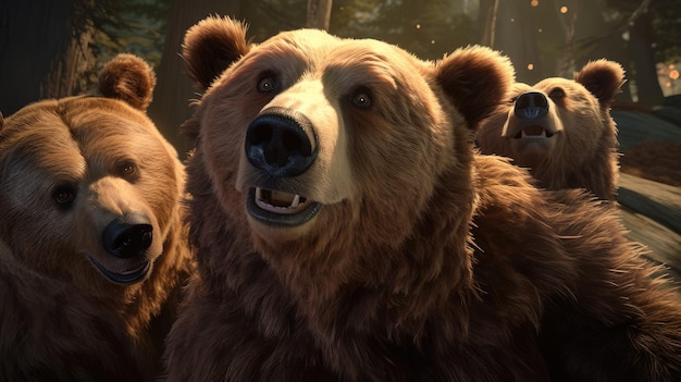 A scene from the movie the bear's journey.