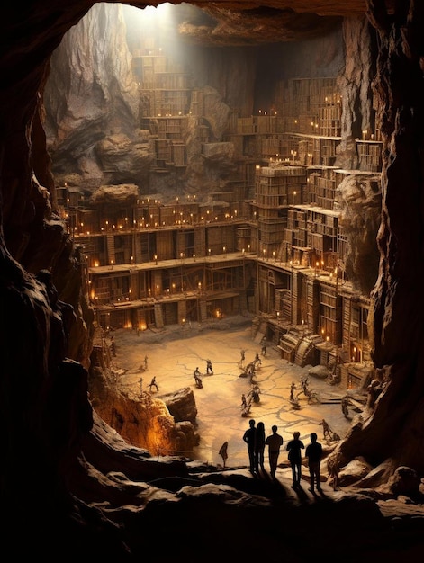 a scene from the movie called the cave of the cave.