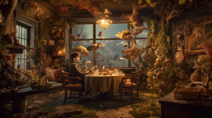 Photo a scene from the movie the secret garden