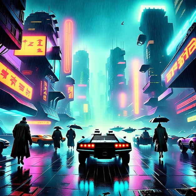 Scene from blade runner movie