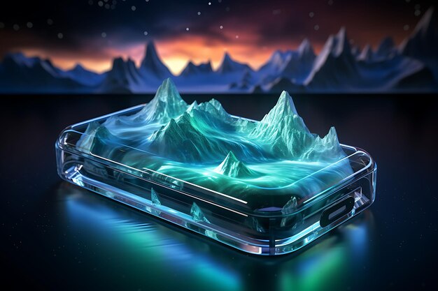 Premium AI Image Scene Of Glass Stand Card Design With Beauty premium-ai-image-scene-of-glass-stand-card-design-with-beauty