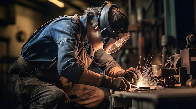 The scene highlights the importance of protective equipment in the workplace