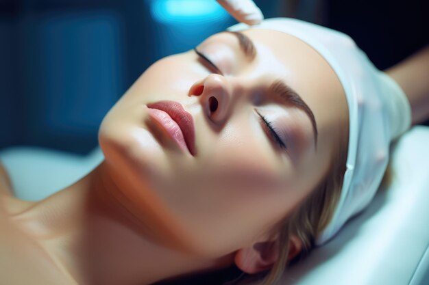 A scene of medical cosmetology treatments botox injection