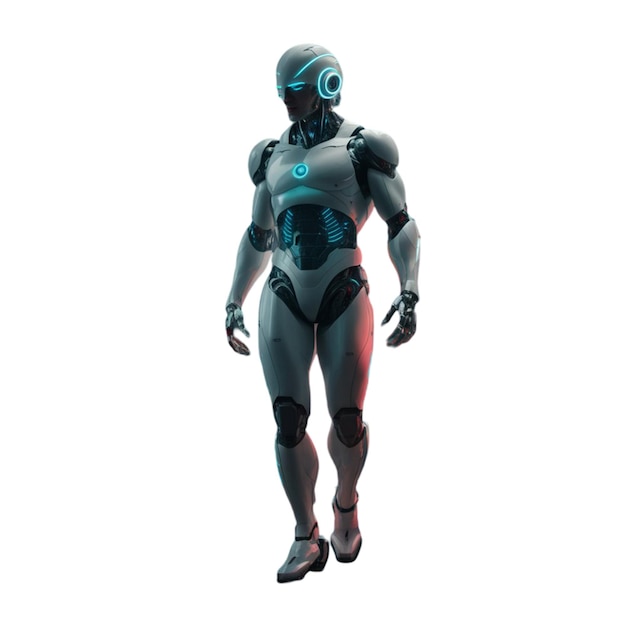 Scene met een futuristische robot die in de bouwsector wordt gebruikt