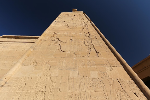 Scene in Philae Temple Aswan Egypt