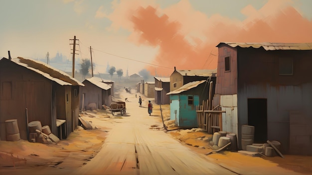 scene view of village