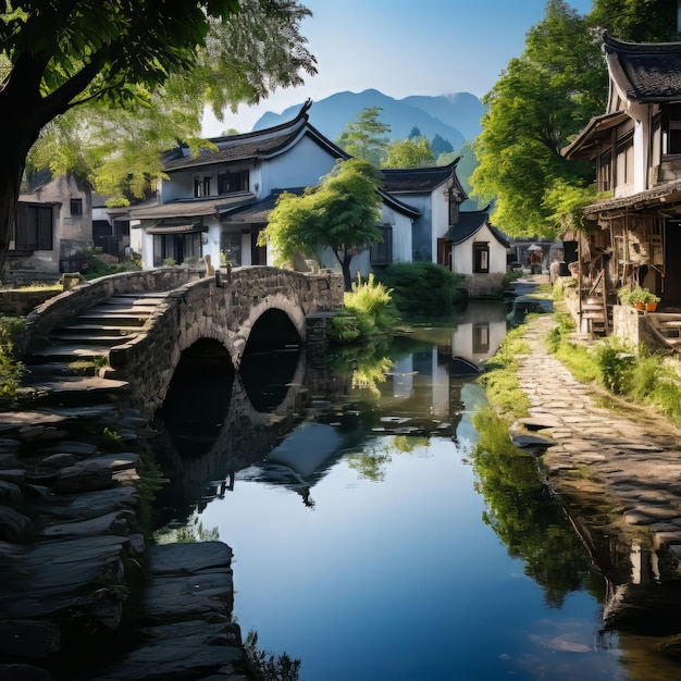 Scenery ancient town