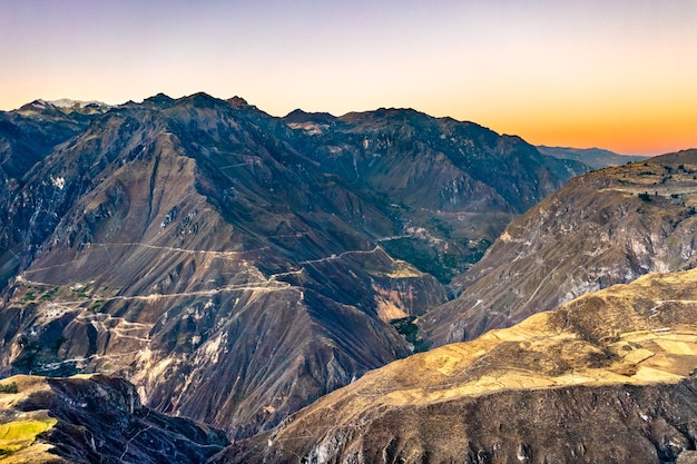 Scenery of the Colca Canyon in Peru