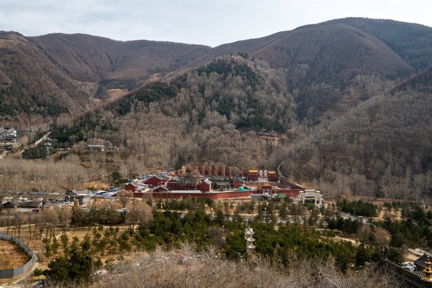 Пейзаж горы Утай в Шаньси, Китай