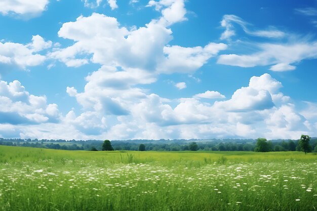 Пейзаж природы вид облаков лето