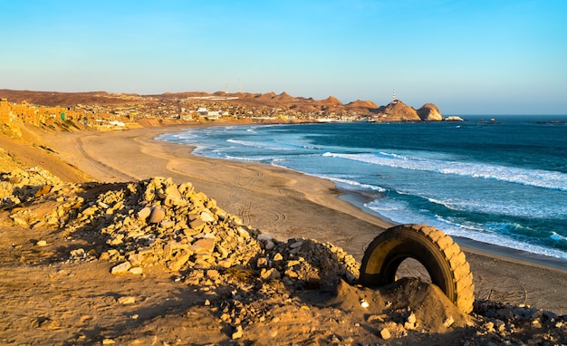 Scenery of the Pacific Coast of Peru at Chala