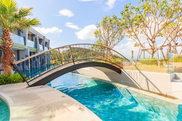 Scenery of swimming pool at Crest Resort and Pool Villas and Resorts 