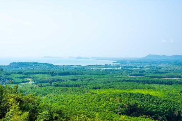 Scenery view point at Khao Wong Wian Trat Thailand