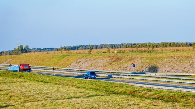 Scenery with Cars in the Road in Maribor in Slovenia