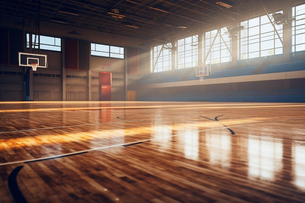 Scenes of indoor sporting activities