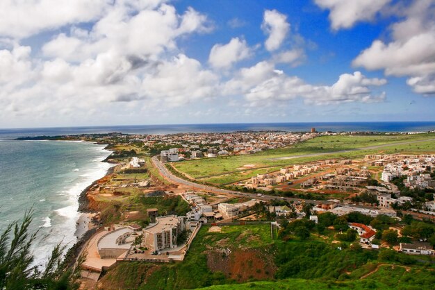 Photo scenic aerial view of dakar senegal