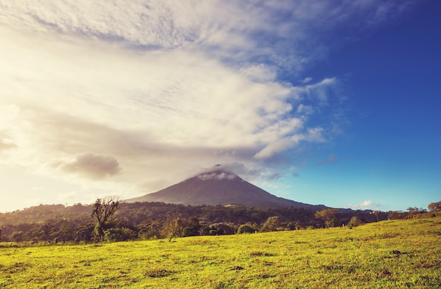 Scenic Arenal volcano in Costa Rica, Central America