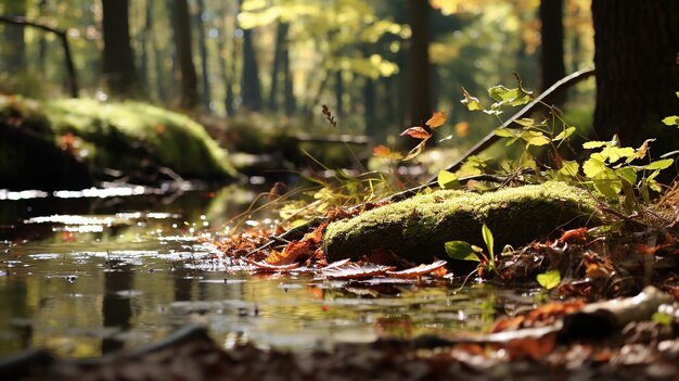 Premium AI Image  Scenic Autumn Beauty Nature's Tapestry Unveiled