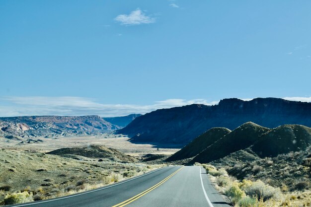 Scenic drive in moab