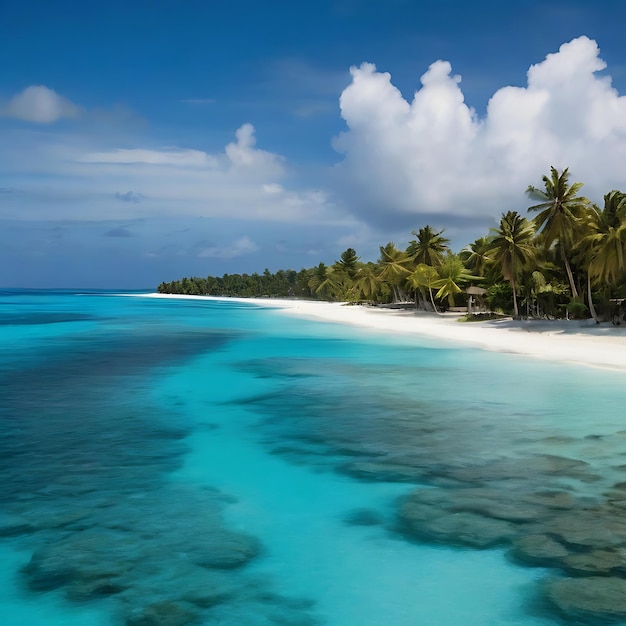 Scenic Lakshadweep Islands generated by AI