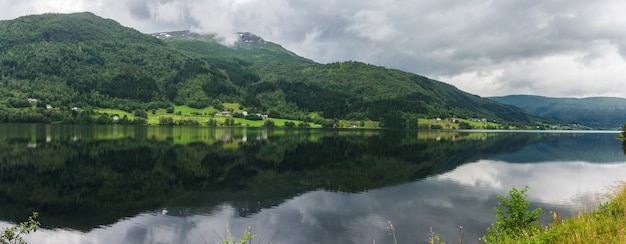 Scenic landscape in Sogn og Fjordane, Western Norway