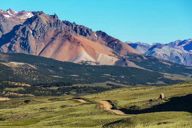 Scenic landscapes of Northern Argentina. Beautiful inspiring natural landscapes.