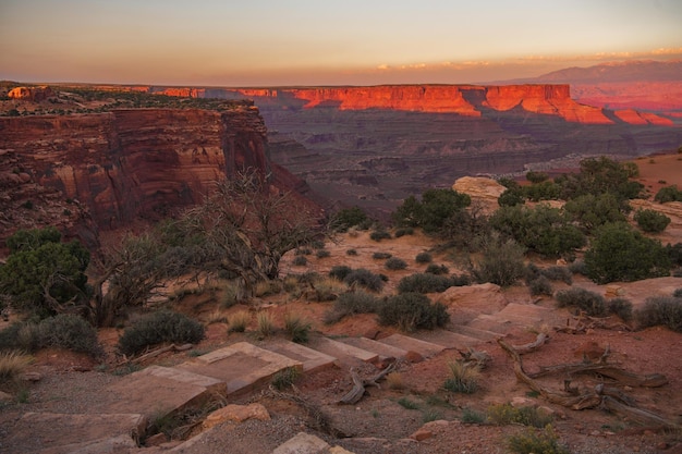 Scenic Moab Canyonlands National Park Sunset