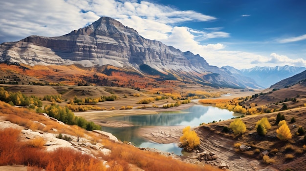 Scenic mount timpanogos landscape in utah during