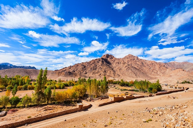 Scenic mountain landscape in Ladakh India