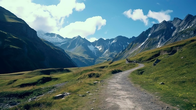 Scenic Mountain Road for Bikers