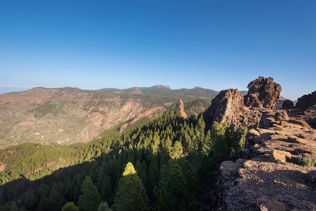 Scenic mountanious landscape in Grand Canary, Canary islands, Spain.