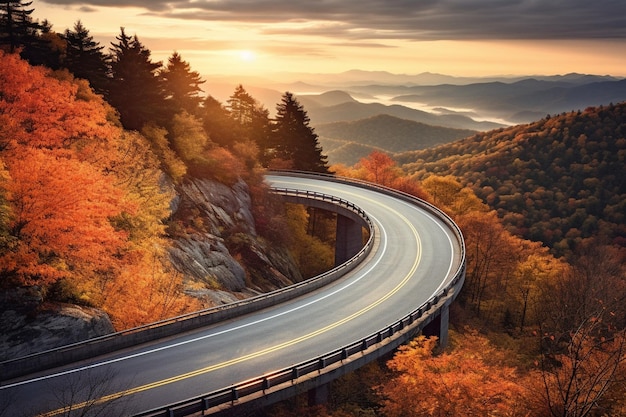 写真 山路 の 景色 の 眺め