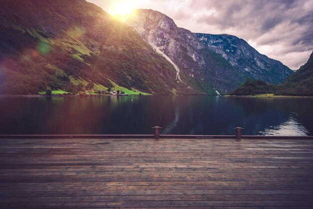 Photo scenic place in the norway