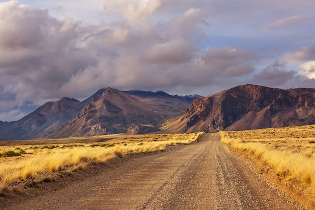 Scenic road in the mountains.