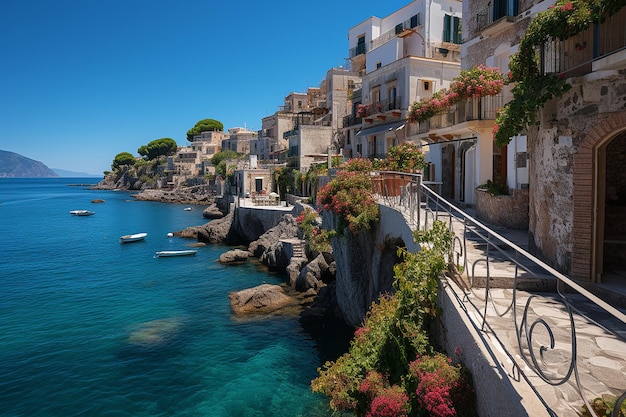 Scenic Town in Capri Island with Captivating Views