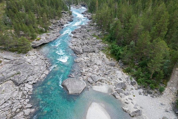 Scenic Vestland County Norway River