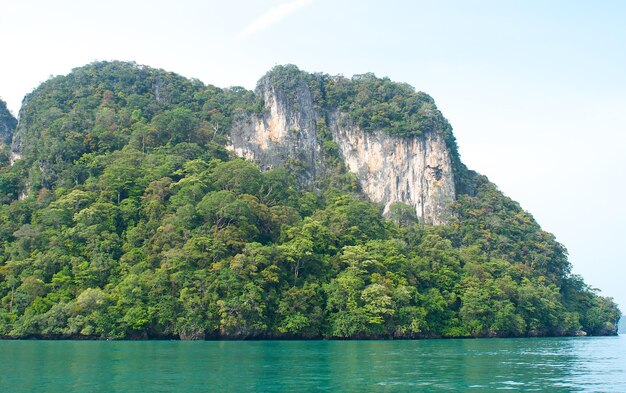 Foto vista panoramica della baia contro il cielo