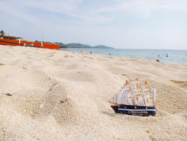 Foto una vista panoramica della spiaggia contro il cielo.