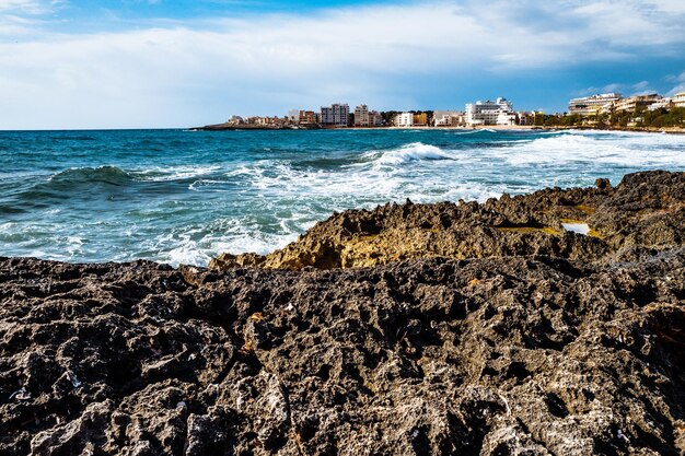 Photo scenic view of beach against sky